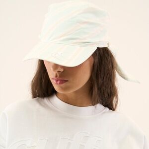 Scuffers Sweet Green CAP Women's Size OS 100% Cotton Stripe Cover Lightweight